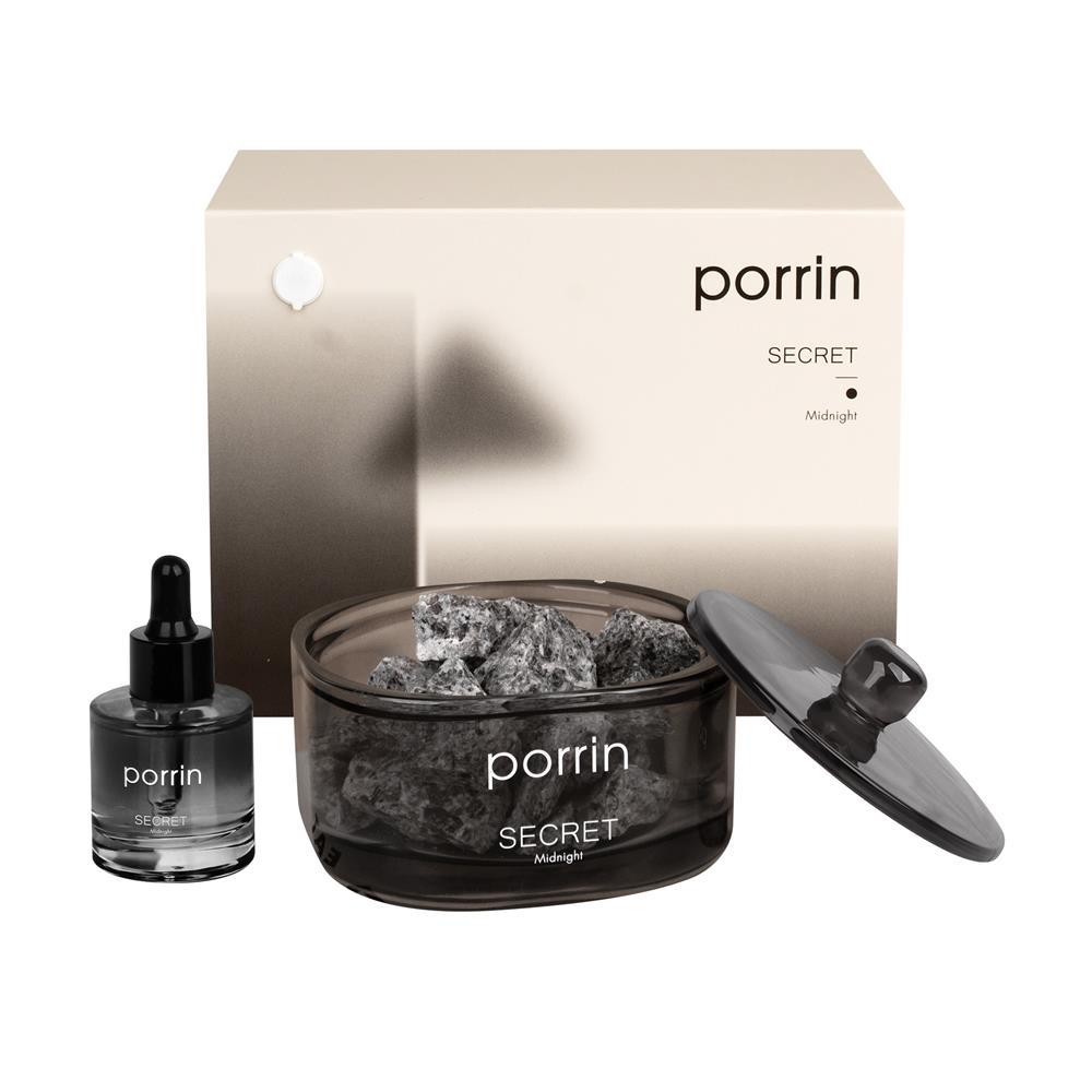 PORRIN ชุดหินอโรม่าพร้อมน้ำหอม  MOOD OF THE DAY 500 กรัม + 30 มล. SECRET จัดส่งโดย HomePro