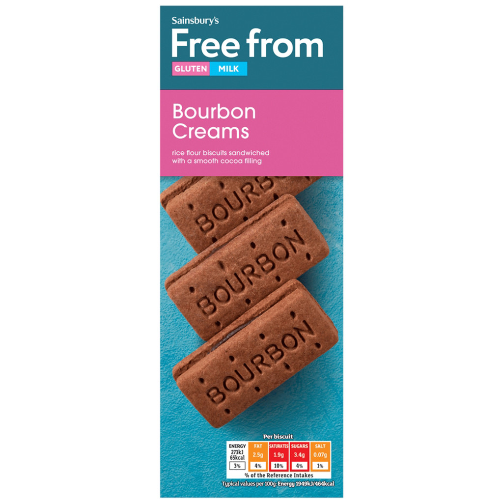 [5063334003432] Sainsbury'S Ff Bourbon Creams 150G. เซนส์เบอรี บิสกิตสอดไส้ครีมช็อกโกแลตเบอร์เบิน