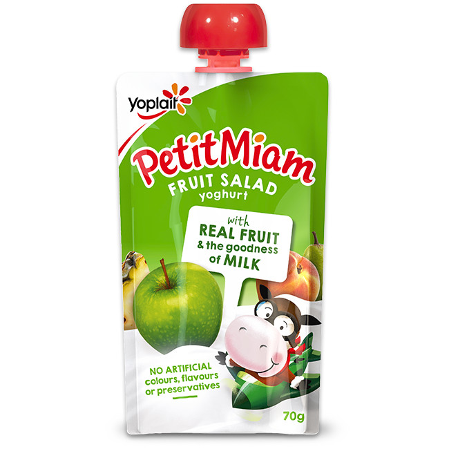 [0210725] Yoplait Petit Miam Squeezie Fruit Salad โยเพลท์ เปอติ มีอาม สควีซซี่ รสผลไม้รวม