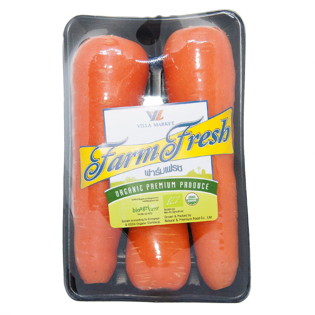[ส่งทันที รับสินค้าในวัน] Ff Organic Carrot แครอทออร์แกนิค ปลูกด้วยวิถีธรรมชาติ 100%