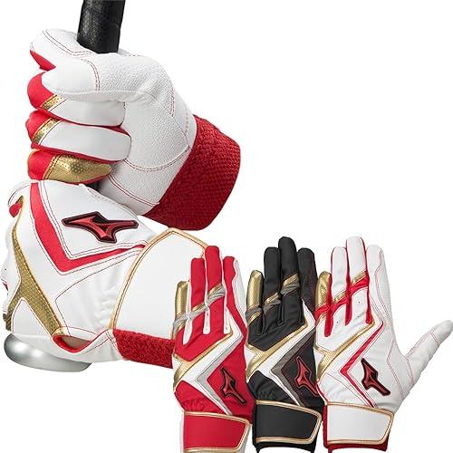 Mizuno Batting Gloves Baseball Adult WILLDRIVE RED 1ejea24062 L with SOLV seal