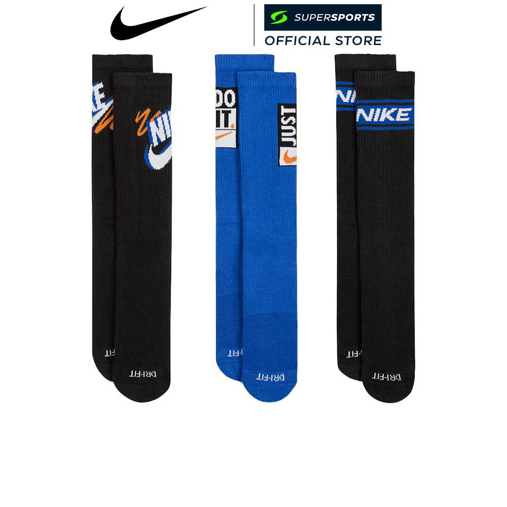 NIKE Everyday Plus Crew ถุงเท้าผู้ใหญ่ (แพ็ค 3 คู่)