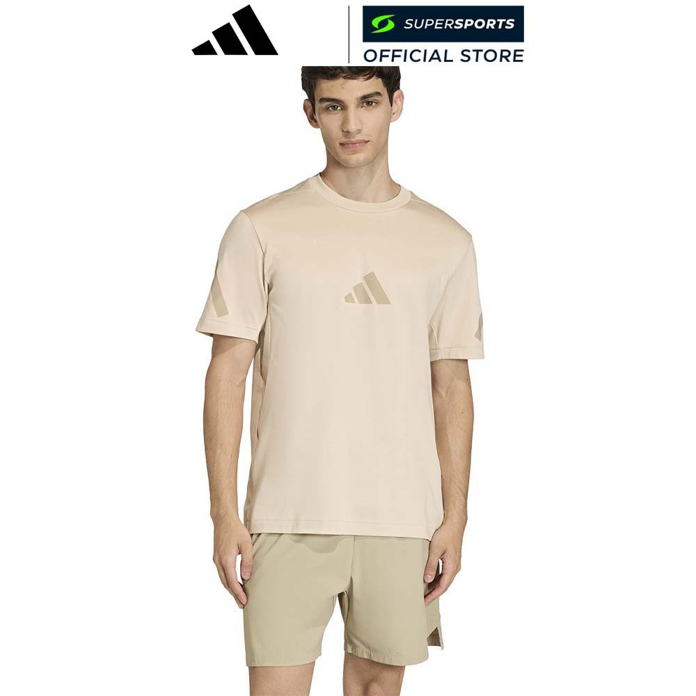ADIDAS Z.N.E. เสื้อยืดผู้ชาย สีครีม