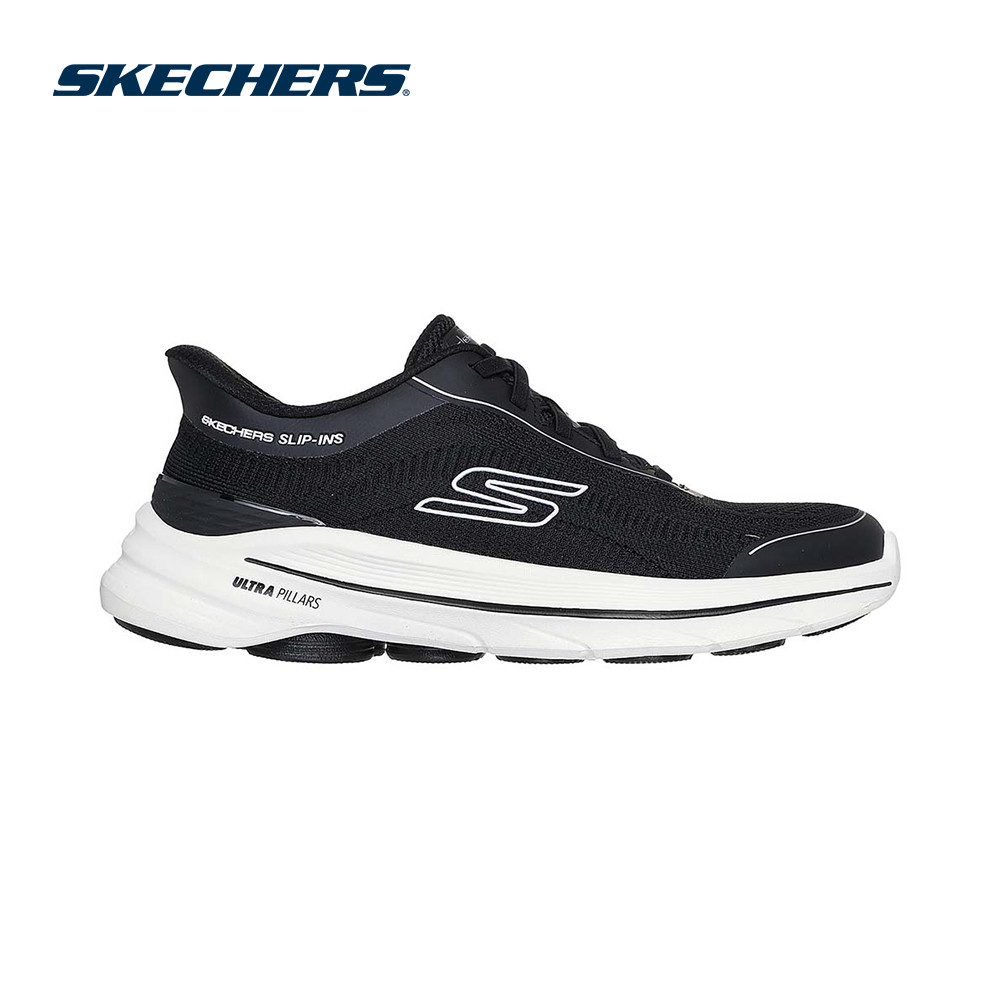Skechers สเก็ตเชอร์ส รองเท้าผู้หญิง Women Slip-Ins GOwalk 8 Walking Shoes - 125935-BKW Air-Cooled Goga Mat (latest)