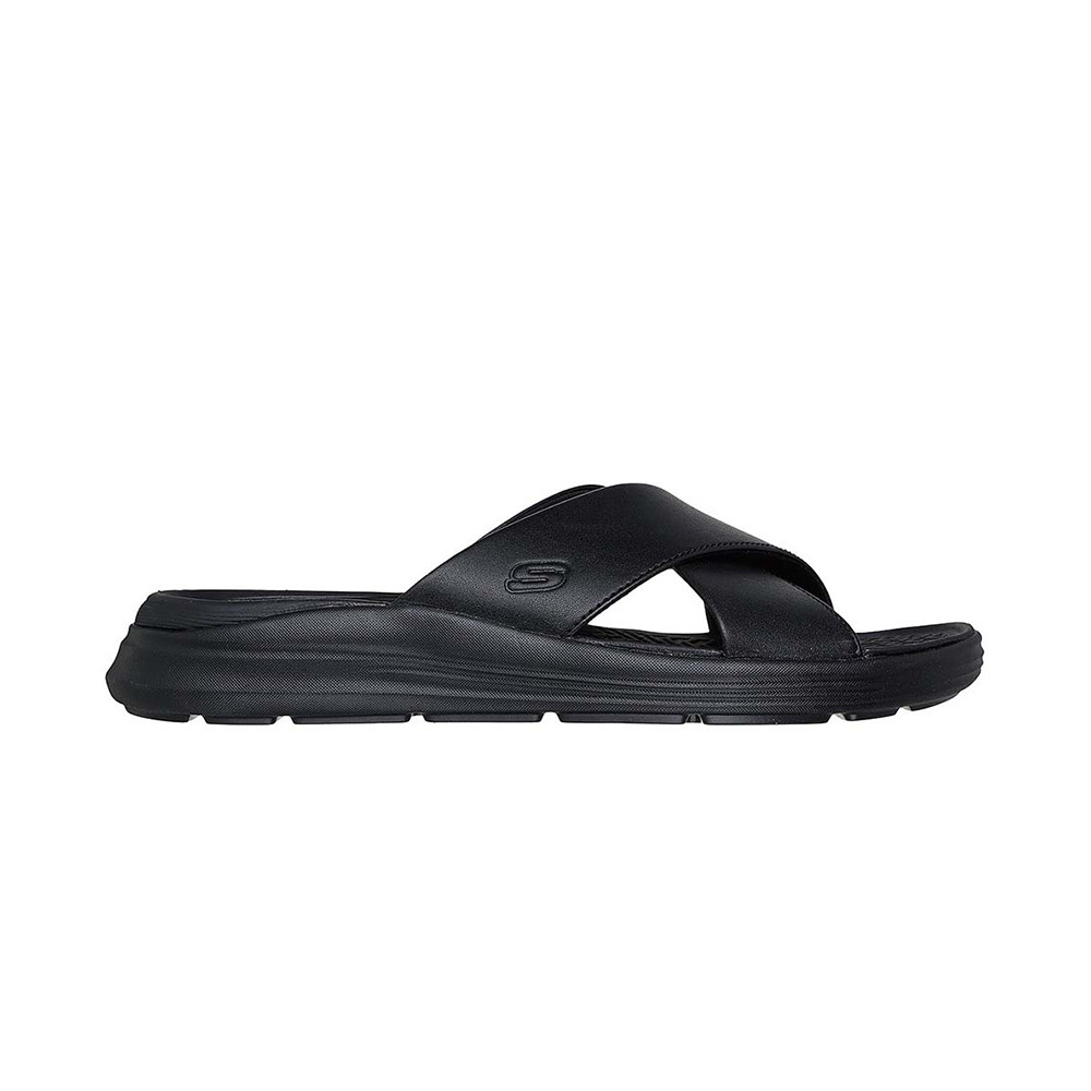 Skechers สเก็ตเชอร์ส รองเท้าแตะผู้ชาย Men USA Sargo Denal Sandals - 205627-BBK (latest) — صورة 7