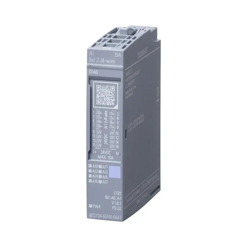 โมดูลอนาล็อกอินพุต Siemens SIMATIC ET 200SP (AI 8xI 2-/4-wire Basic)