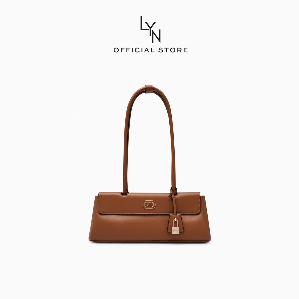LYN - Ember M Long Shoulder Bag Brown กระเป๋าสะพายไหล่สายยาว  (L26FBWC004)