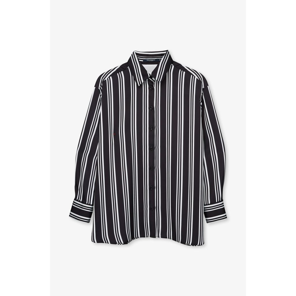 ROYAL IVY REGATTA - Bold Vertical Stripe Shirt Striped Black เสื้อเชิ้ต (R26WGWB023) — صورة 2