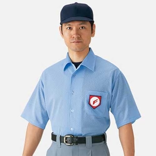 Mizuno High School Baseball Referee Short Sleeve Shirt 52HU2418XO Powder Blue XO
