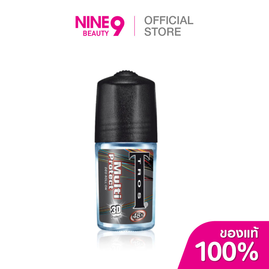 TROS Roll-On Deodorant Multi Protect 3D ทรอส โรลออนระงับกลิ่นกาย มัลติ โพรเทค 3ดี 45ml