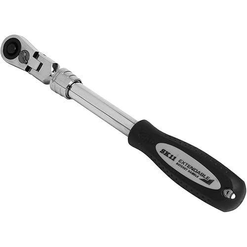 [Direct from JP] SK11 (SK11) Telescoping Flex Ratchet Handle, 9.5mm Square Drive, 6-Level Length Adj