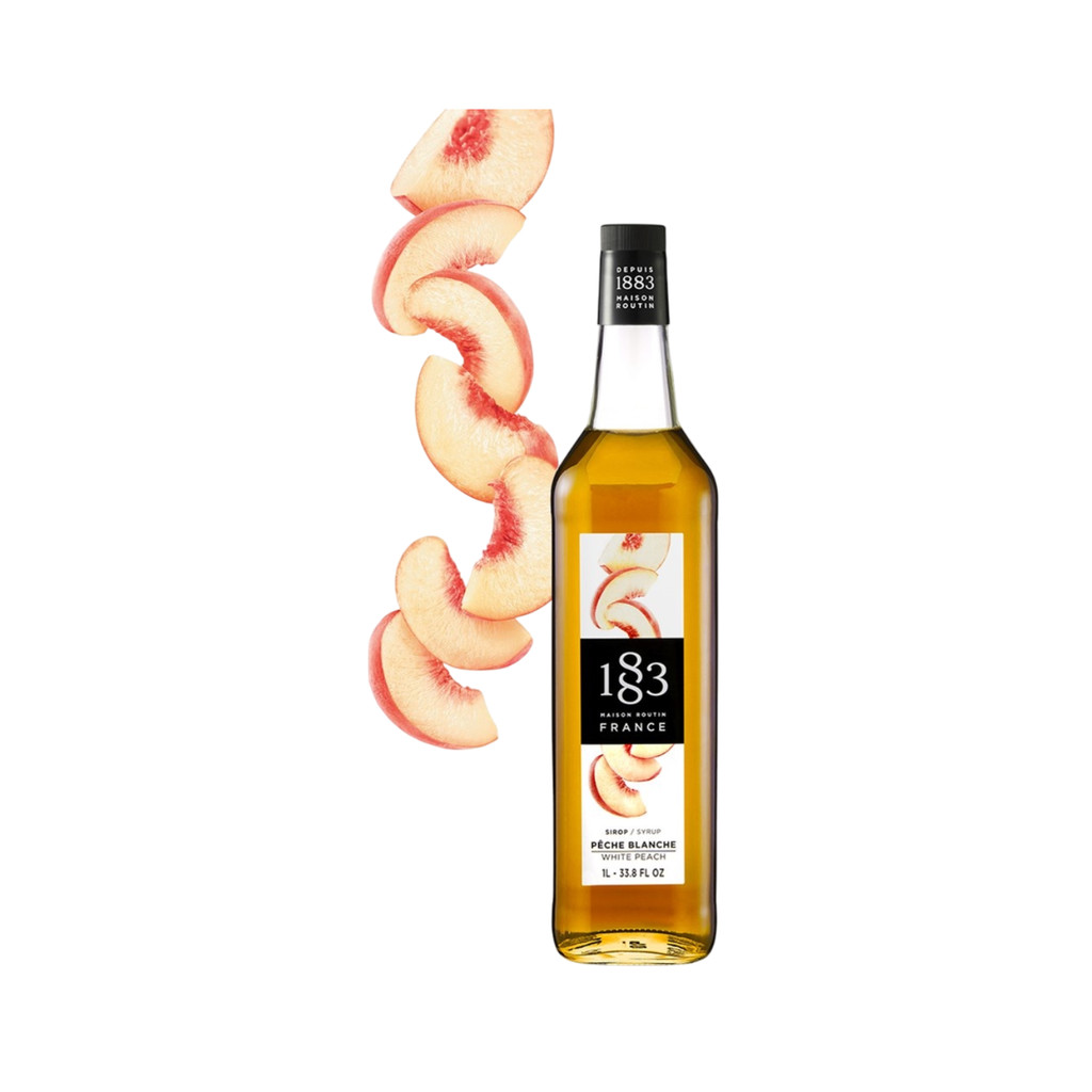 ส่งพรุ่งนี้ ไซรัป กลิ่นไวท์พีช ตรา1883 1000 มล./ขวด ออกใบกำกับภาษีได้