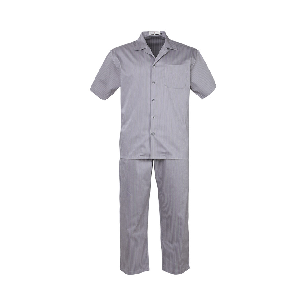 JOHN HENRY UNDERWEAR Sleepwear ชุดนอนแขนสั้นผู้ชาย รุ่น JU JU6001ST สีเทา