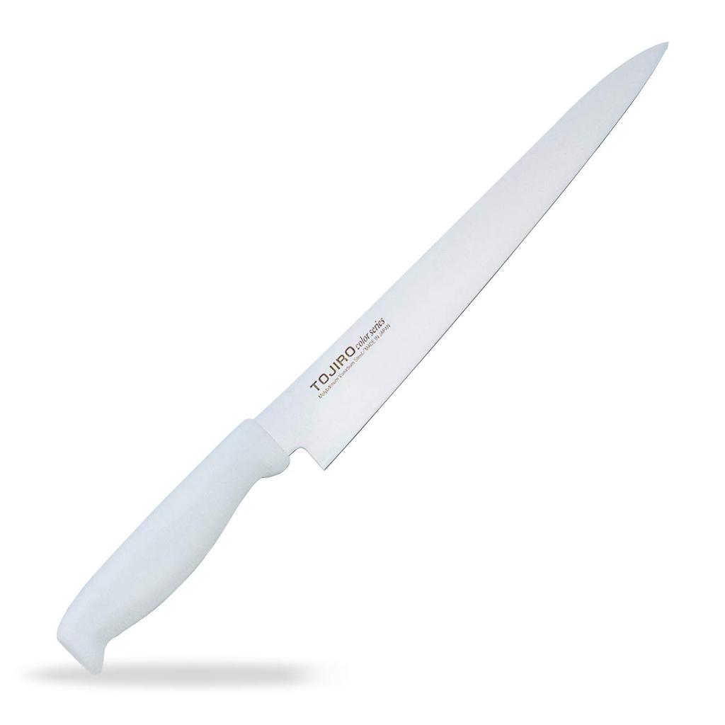 Tojiro โทจิโร่ Color มีดทำครัวซูจิฮิกิ สีขาว 240 มม. F-123W kt0600 [Direct from Japan]