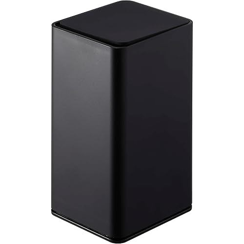 Yamazaki Jitsugyo Roll Wet Wipes Case, Black, approx. W8 x D9 H17cm tower 6503