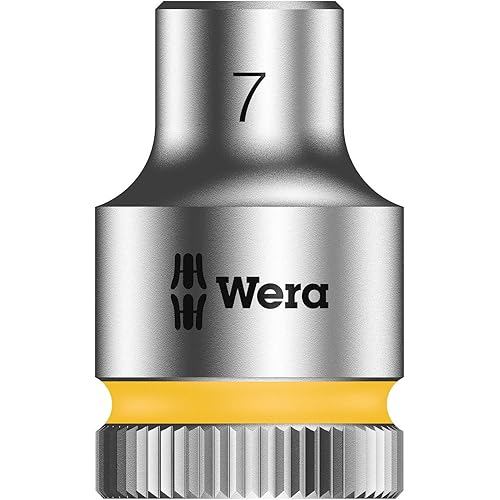 WERA Vera 3/8DR ZYKLOP Socket Hexagonal Size 7mm Overall Length 29mm 003552