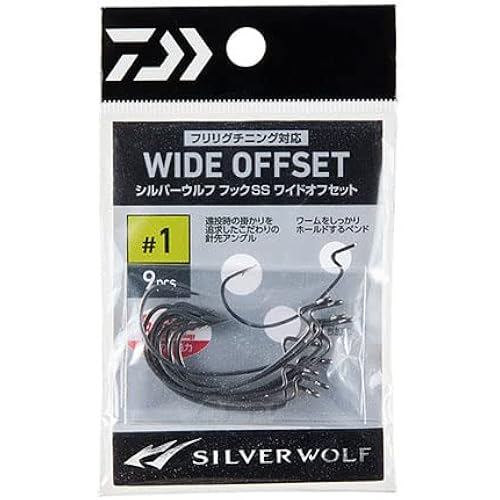 DAIWA Silver Wolf Hook SS Wide Offset 3 9 pieces