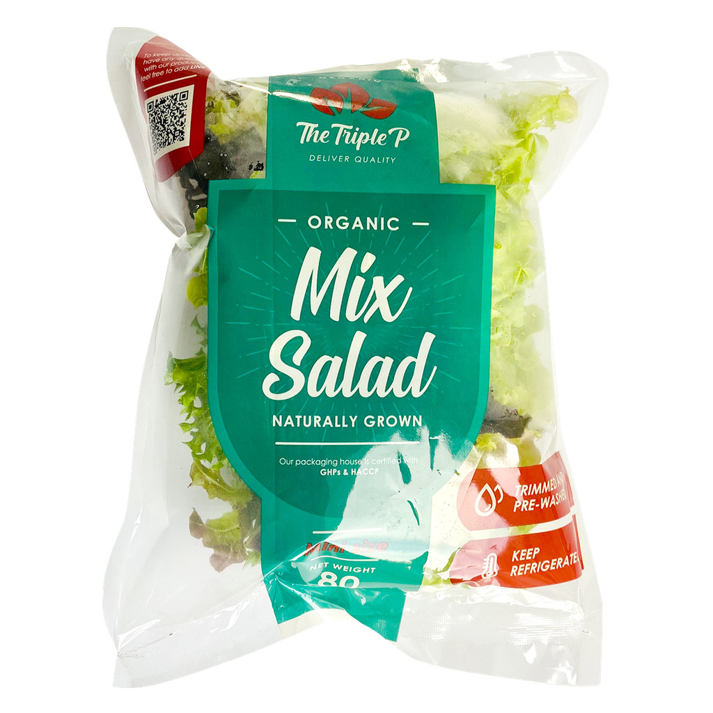 [0252566] Pf Organic Salad Mix ผักสลัดรวมออร์แกนิก 80g