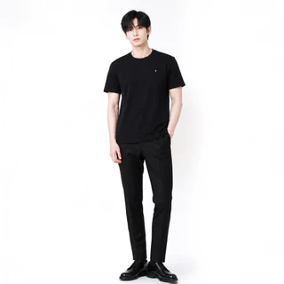 John Henry เสื้อยืดผู้ชาย ทรงเข้ารูป รุ่น JH S526MTSSM15 - สีดำ
