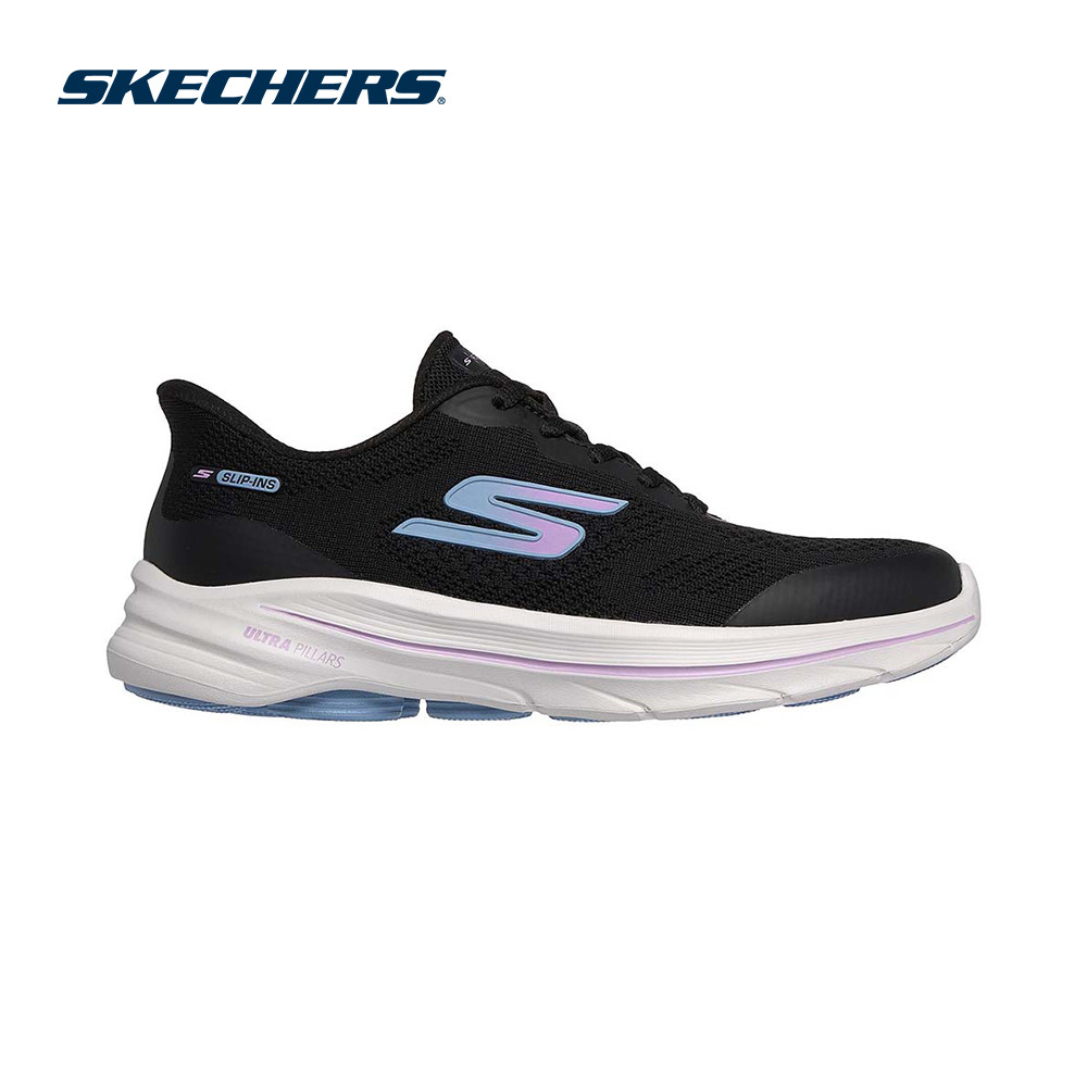 Skechers สเก็ตเชอร์ส รองเท้าผู้หญิง Women Slip-Ins GOwalk 8 Walking Shoes - 125948-BLK Air-Cooled Goga Mat (latest)