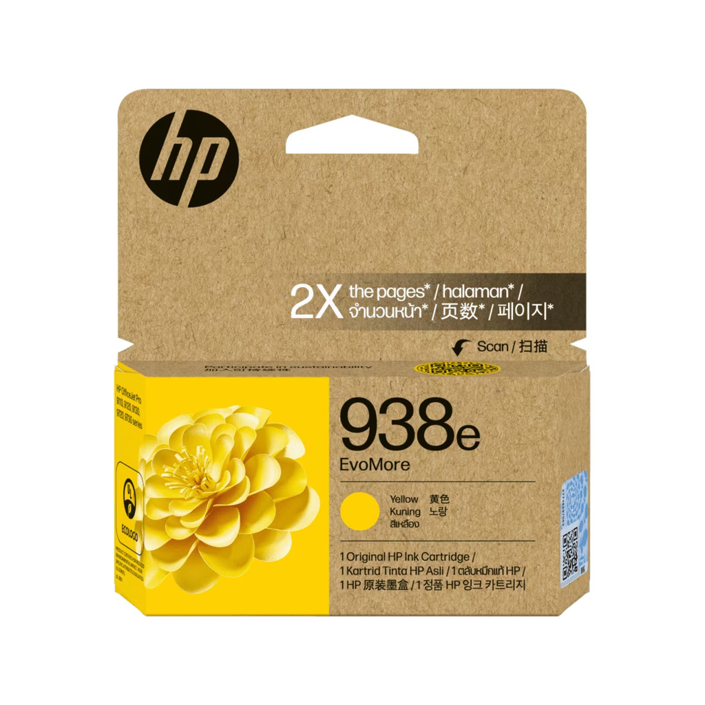 ตลับหมึกอิงค์เจ็ท HP 938e EvoMore Yellow Ink Cartridge