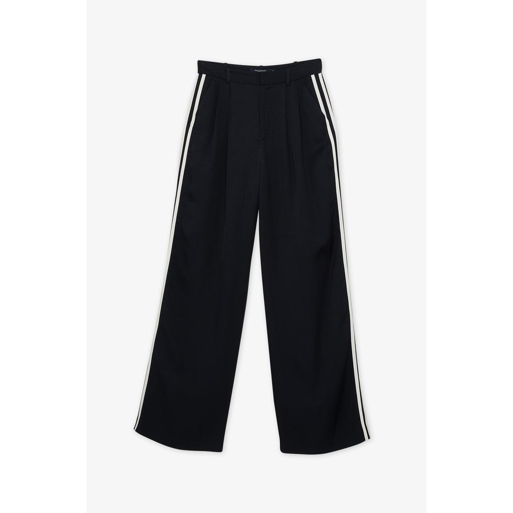 ROYAL IVY REGATTA - Contrast Side Stripe Wide-Leg Trousers Navy กางเกงขายาว (R26WGWA146) — صورة 2