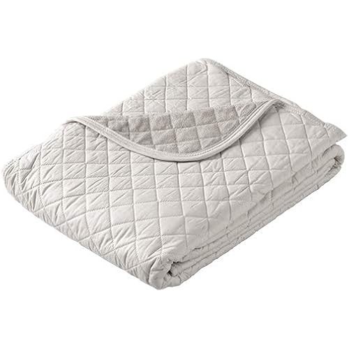 Nishikawa Bed Pad Queen 100 Cotton Double-Sided Reversible All-Season Washable 8011 สีเทา 73
