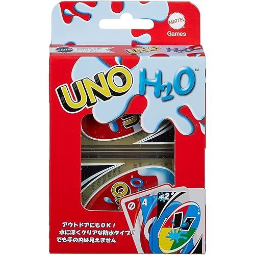 [Direct from JP] Mattel Games UNO H2O Waterproof Card Game for Outdoor Use, 2-10 Players, Ages 7 and