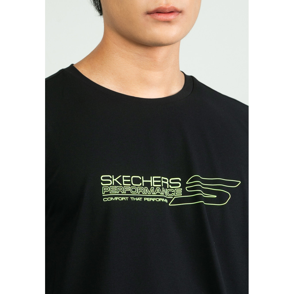 Skechers สเก็ตเชอร์ส เสื้อยืดแขนยาวผู้ชาย Men Running Performance Long Sleeve Tee - SP325M358-0018 — صورة 3