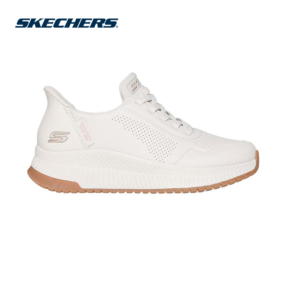 Skechers สเก็ตเชอร์ส รองเท้าลำลองผู้หญิง Women Slip-Ins BOBS Sport Squad 4 Key Look Casual Shoes - 117740-WHT