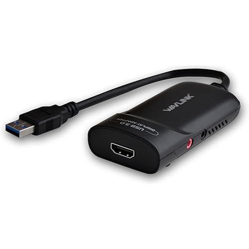 WAVLINK USB 3.0 to HDMI Adapter for Multiple Displays 2K 2048x1152 up 6 Monitors DisplayLink Certifi