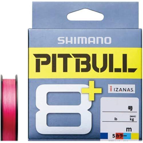 SHIMANO PE Line Pitbull 8 200m No. 0.6 Traceable Pink