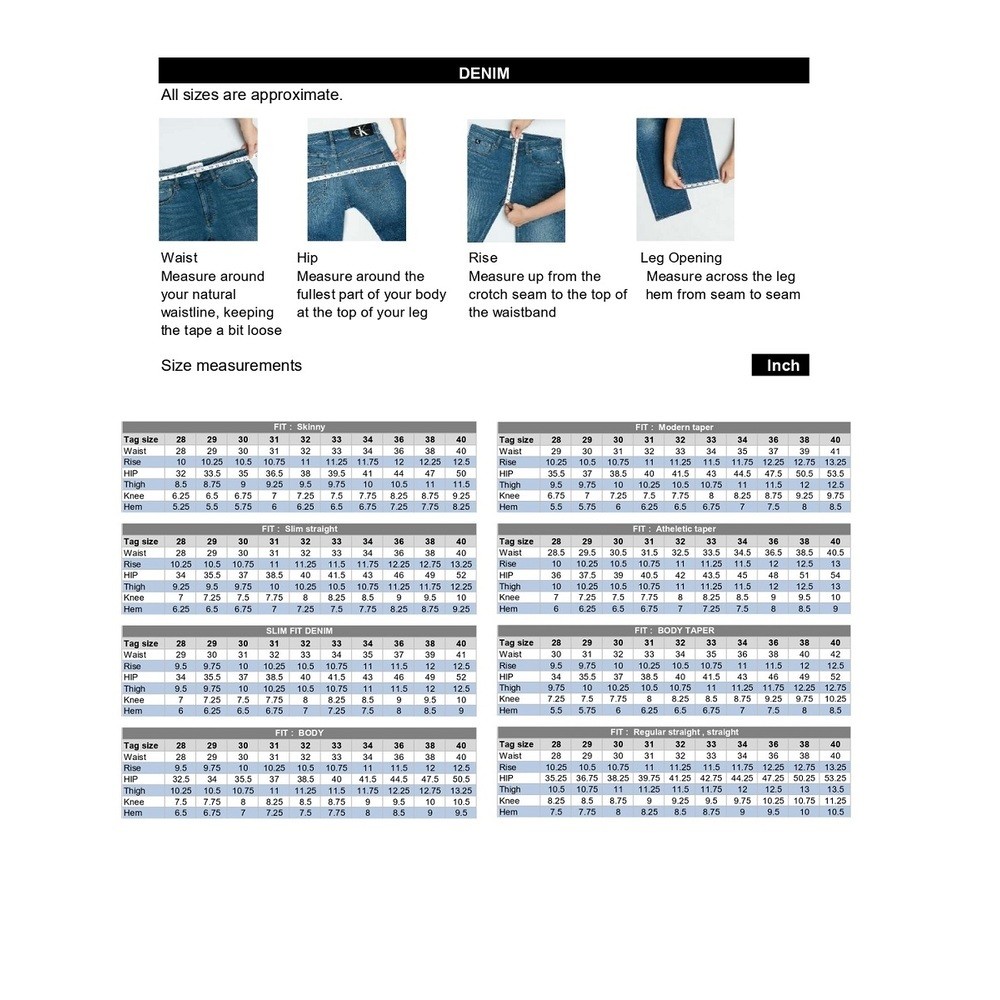 CALVIN KLEIN กางเกงยีนส์ขายาวผู้ชาย ทรง Slim รุ่น 4RE701G 2TH-สีน้ำเงินเข้ม - รูปที่ 4