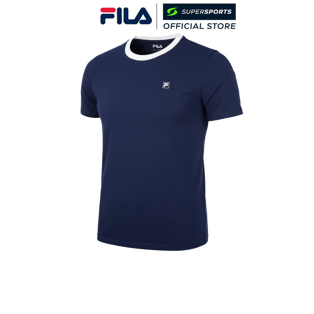 FILA Keeps เสื้อยืดผู้ชาย  สีฟ้า