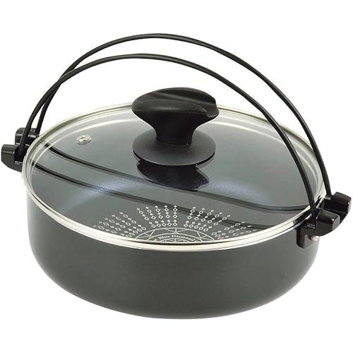 NEW The height of luxury Blue diamond coat IH compatible Glass lid Attached Sukiyaki pot 20cm HB-325
