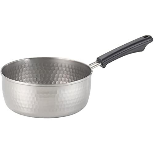 Yoshikawa Yukihira pot 20cm 2.5L Japanese made, IH gas fire compatible, Ajiichi stainless steel, two