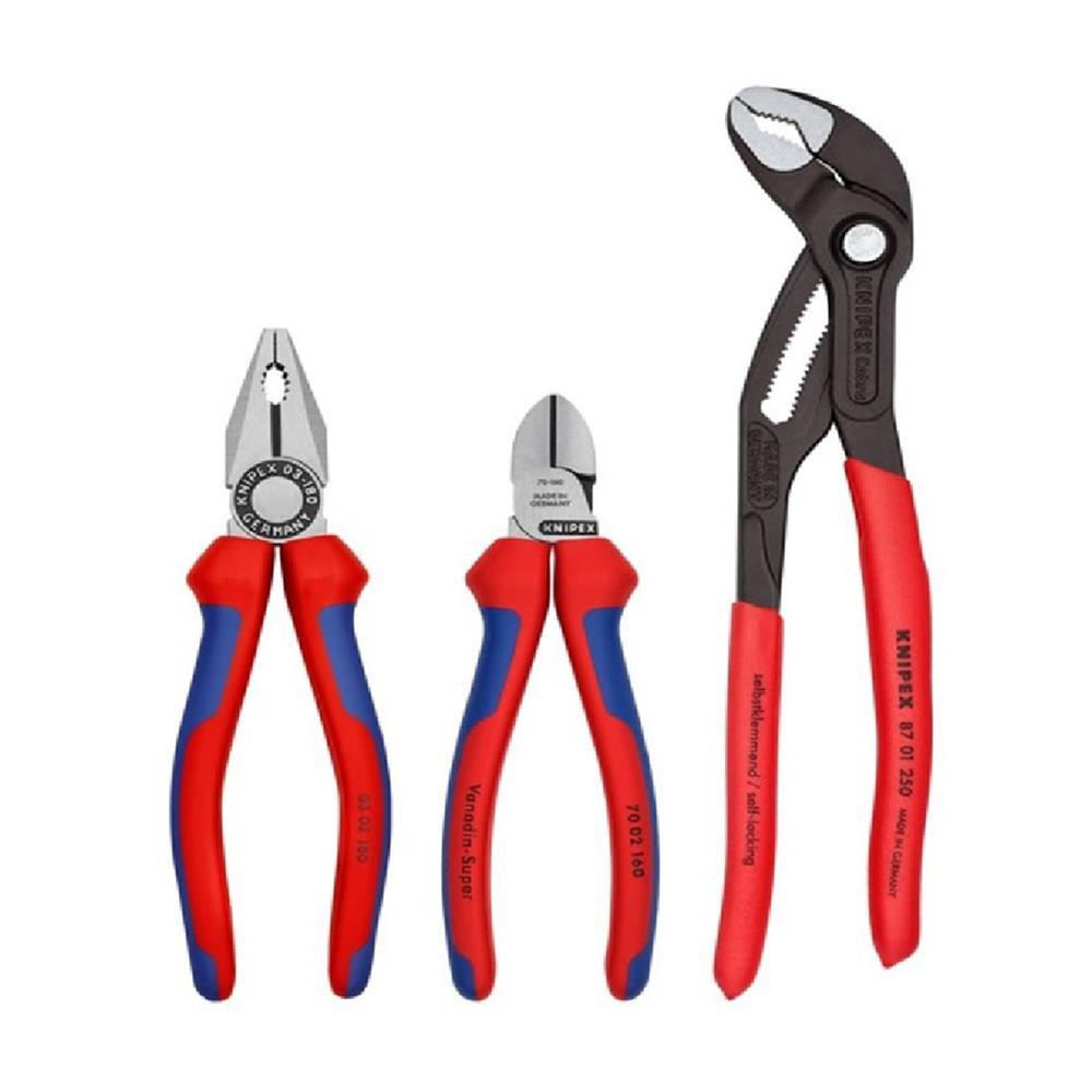 KNIPEX ชุดคีมมาตรฐาน 3 ชิ้น KNIPEX 00 20 09 V01 จัดส่งโดย Homepro