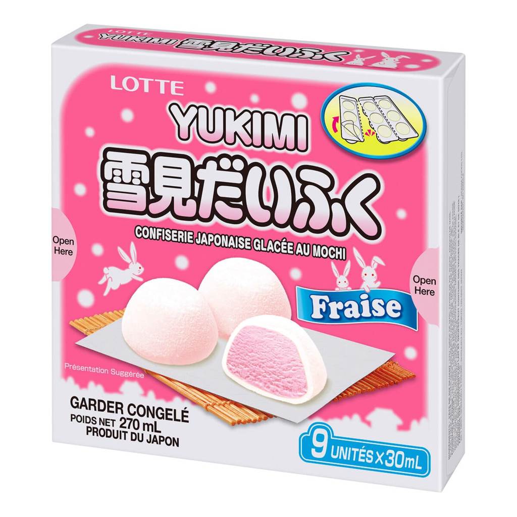 [4953823489544] Yukimi Daifuku Strawberry ยูกิมิ ไดฟุกุ รสสตรอว์เบอร์รี (แพ็คสินค้าเก็บความเย็น)