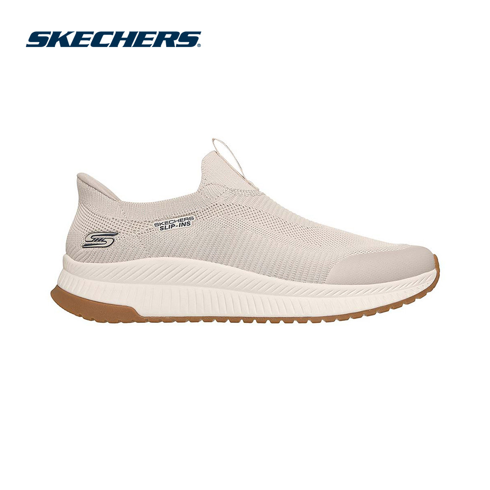Skechers สเก็ตเชอร์ส รองเท้าลำลองผู้ชาย Men Slip-Ins BOBS Sport Squad 4 Casual Shoes - 118415-OFWT Memory Foam (latest)