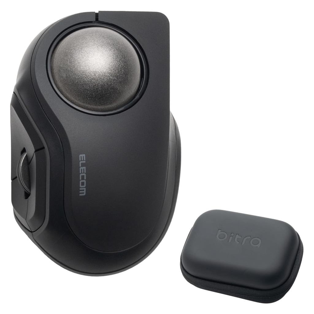 ELECOM bitra Trackball Mouse เงียบ นิ้วชี้ Bluetooth 3 อุปกรณ์ 34mm 6 ปุ่ม ลูกบอลแดง M-BTTBM2SXRD ของแท้ญี่ปุ่น