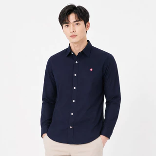 John Henry เสื้อเชิ้ตผู้ชายแขนยาว ทรงเข้ารูป รุ่น JH S426MSLSM14 - สีกรมท่า