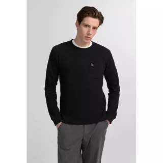CC DOUBLE O ROUND NECK POCKET TEE ผู้ชาย เสื้อยืดคอกลมแขนยาวแบบมีกระเป๋า รุ่น O26WGMA024 (AW26 #P1)