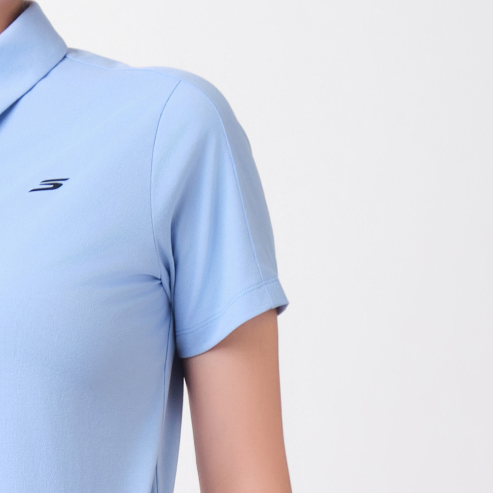 Skechers สเก็ตเชอร์ส เสื้อโปโลผู้หญิง Women Walking Performance Polo Tee - SP326W347-02MP (latest) — صورة 5