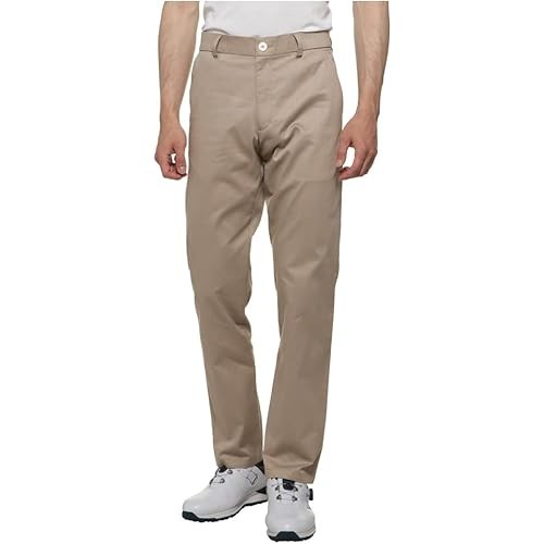 Mizuno E2MF2A01 Men s Golf Wear, Move Pants, Cotton Blend, Stretch Waist, Water Repellent, Beige L