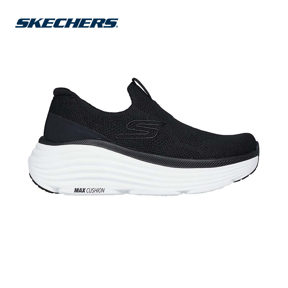 Skechers สเก็ตเชอร์ส รองเท้าผู้หญิง Women Max Cush Endeavour Performance Shoes - 129481-BKW - Air-Cooled Goga Mat