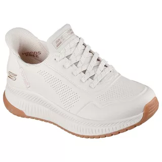 Skechers สเก็ตเชอร์ส รองเท้าลำลองผู้หญิง Women Slip-Ins BOBS Sport Squad 4 Key Look Casual Shoes - 117740-WHT