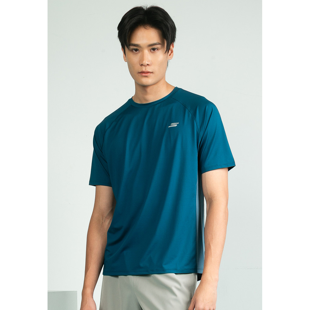 Skechers สเก็ตเชอร์ส เสื้อยืดแขนสั้นผู้ชาย Men Walking Performance Short Sleeve Tee - SP325M367-000Z