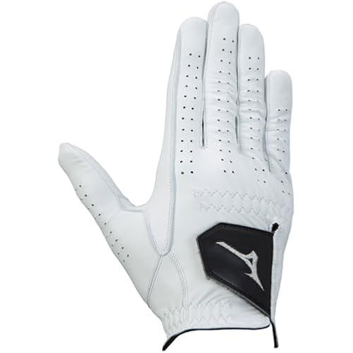 Mizuno Golf Glove Strong Leather 0.8 Men s Right Hand Sheep x 0.5 White 21cm 5MJMR011