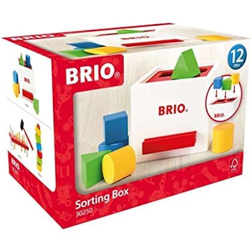 BRIO Shape Matching Box White 30250 From 1 Year Old Wooden Toy
