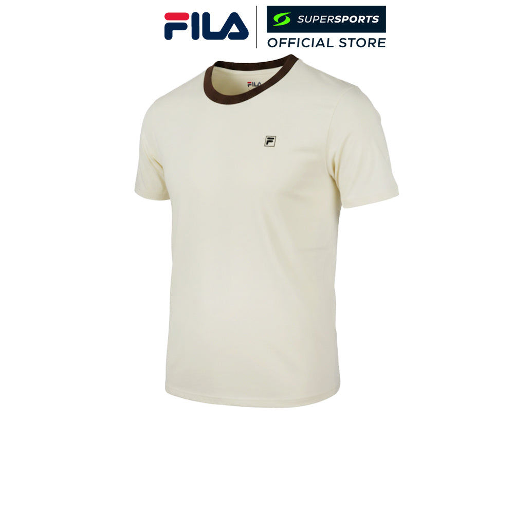 FILA Keeps เสื้อยืดผู้ชาย  สีครีม